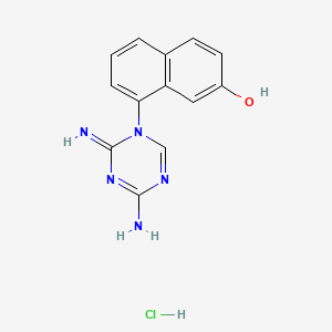 2-Naphthalenol, 8-(4-amino-2-imino-1,3,5-triazin-1(2H)-yl)-, monohydrochloride