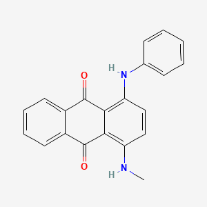 molecular formula C21H16N2O2 B1616218 9,10-Anthracenedione, 1-(methylamino)-4-(phenylamino)- CAS No. 3179-96-2