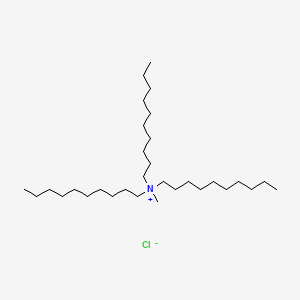 molecular formula C31H66ClN B1616228 1-Decanaminium, N,N-didecyl-N-methyl-, chloride CAS No. 5137-56-4