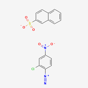 molecular formula C16H10ClN3O5S B1616235 2-氯-4-硝基苯重氮萘-2-磺酸盐 CAS No. 6035-19-4