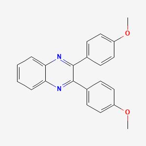 molecular formula C22H18N2O2 B1616243 2,3-Bis(4-methoxyphenyl)quinoxaline CAS No. 7248-16-0