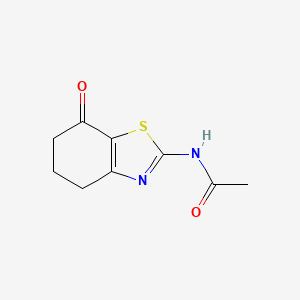 molecular formula C9H10N2O2S B1616250 N-(7-Oxo-4,5,6,7-tetrahydro-1,3-benzothiazol-2-yl)acetamide CAS No. 154404-97-4
