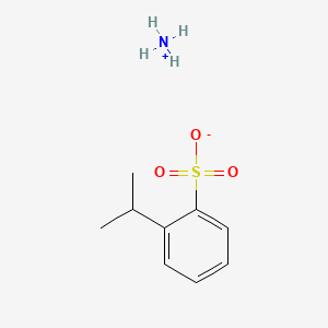 molecular formula C9H15NO3S B1616262 Benzenesulfonic acid, (1-methylethyl)-, ammonium salt CAS No. 37475-88-0