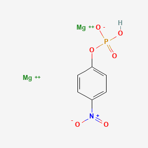 molecular formula C6H5Mg2NO6P+3 B1616277 Phosphoric acid, mono(4-nitrophenyl) ester, magnesium salt (1:2) CAS No. 32348-90-6