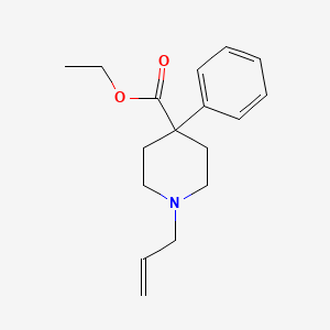 molecular formula C17H23NO2 B1616288 Isonipecotic acid, 1-allyl-4-phenyl-, ethyl ester CAS No. 2372-70-5