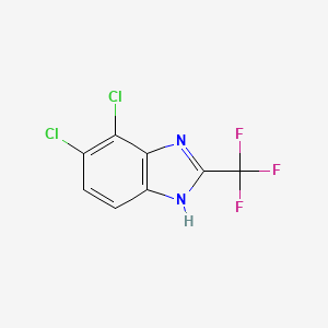molecular formula C8H3Cl2F3N2 B1616295 Chlorflurazole CAS No. 3615-21-2