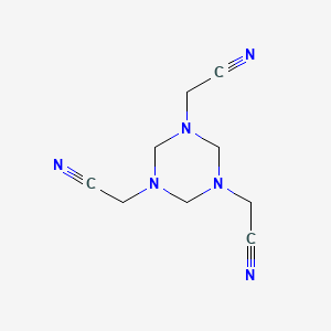 molecular formula C9H12N6 B1616297 1,3,5-Tris(cyanomethyl)hexahydro-s-triazine CAS No. 4560-87-6