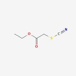 molecular formula C5H7NO2S B1616300 Thiocyanatoacetic acid ethyl ester CAS No. 5349-28-0