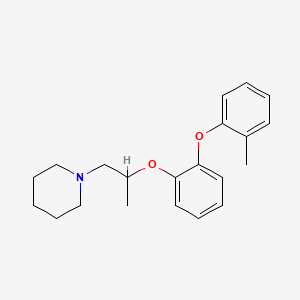 molecular formula C21H27NO2 B1616316 o-(2-Piperidino-1-methylethoxy)phenyl o-tolyl ether CAS No. 26321-16-4