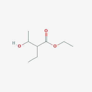 molecular formula C8H16O3 B1616348 Ethyl 2-ethyl-3-hydroxybutanoate CAS No. 5465-11-2