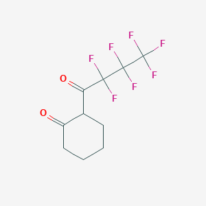 molecular formula C10H9F7O2 B1616356 2-(2,2,3,3,4,4,4-Heptafluorobutanoyl)cyclohexanone CAS No. 37172-87-5