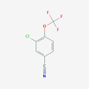 B161636 3-Chloro-4-(trifluoromethoxy)benzonitrile CAS No. 129604-26-8