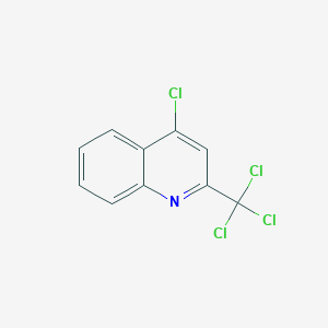 molecular formula C10H5Cl4N B1616367 4-Chloro-2-trichloromethylquinoline CAS No. 35871-17-1
