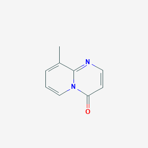 molecular formula C9H8N2O B1616375 4H-吡啶并[1,2-a]嘧啶-4-酮，9-甲基 CAS No. 23443-12-1