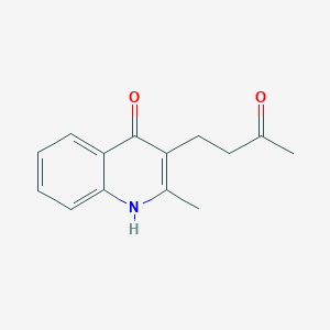 molecular formula C14H15NO2 B1616381 2-Methyl-3-(3-oxobutyl)quinolin-4(1h)-one CAS No. 37126-99-1