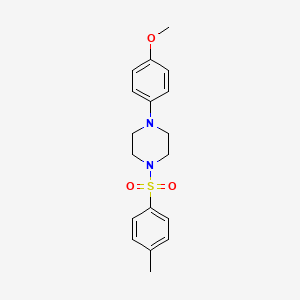 molecular formula C18H22N2O3S B1616382 1-(4-Methoxyphenyl)-4-(p-tolylsulphonyl)piperazine CAS No. 83863-43-8