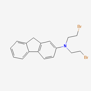 molecular formula C17H17Br2N B1616392 2-(N,N-Bis(2-bromoethyl)amino)fluorene CAS No. 6036-92-6