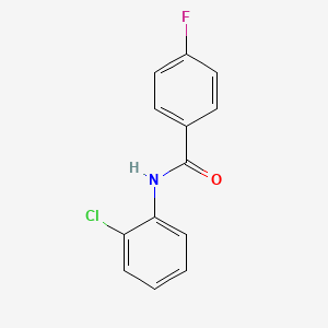 molecular formula C13H9ClFNO B1616393 N-(2-chlorophenyl)-4-fluorobenzamide CAS No. 838-55-1