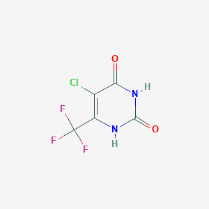 molecular formula C5H2ClF3N2O2 B1616396 5-Chloro-6-(trifluoromethyl)-2,4(1H,3H)-Pyrimidinedione CAS No. 85730-40-1