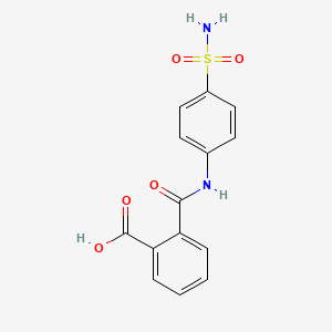 molecular formula C14H12N2O5S B1616402 4'-Sulfamoylphthalanilic Acid CAS No. 6955-49-3