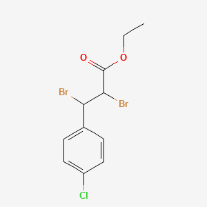 molecular formula C11H11Br2ClO2 B1616412 Ethyl 2,3-dibromo-3-(4-chlorophenyl)propanoate CAS No. 35282-97-4