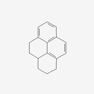 molecular formula C16H16 B1616418 1,2,3,3a,4,5-Hexahydropyrene CAS No. 5385-37-5