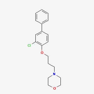 molecular formula C19H22ClNO2 B1616430 Chlordimorine CAS No. 494-14-4