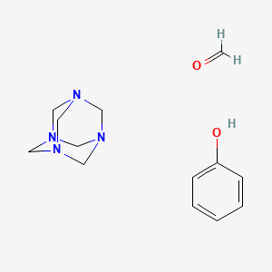molecular formula C13H20N4O2 B1616433 Formaldehyde, polymer with phenol and 1,3,5,7-tetraazatricyclo(3.3.1.13,7)decane CAS No. 37337-65-8