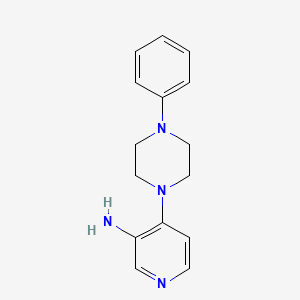 molecular formula C15H18N4 B1616440 Piperazine, 1-(3-amino-4-pyridyl)-4-phenyl- CAS No. 6892-97-3