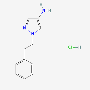 Pyrazole, 4-amino-1-phenethyl-, hydrochloride