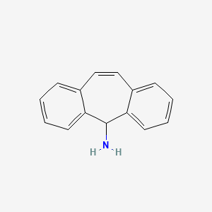 molecular formula C15H13N B1616444 5H-Dibenzo(a,d)cycloheptene, 5-amino- CAS No. 31721-90-1