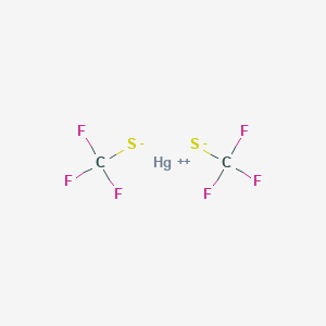 molecular formula C2F6HgS2 B1616452 Mercury, bis(trifluoromethylthio)- CAS No. 21259-75-6