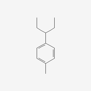 molecular formula C12H18 B1616454 Benzene, 1-(1-ethylpropyl)-4-methyl- CAS No. 22975-58-2
