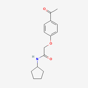 Acetamide, 2-(4-acetylphenoxy)-N-cyclopentyl-