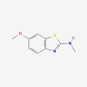 molecular formula C9H10N2OS B1616470 Benzothiazole, 6-methoxy-2-methylamino- CAS No. 51661-22-4