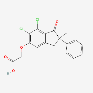 molecular formula C18H14Cl2O4 B1616471 Indacrinone CAS No. 56049-88-8