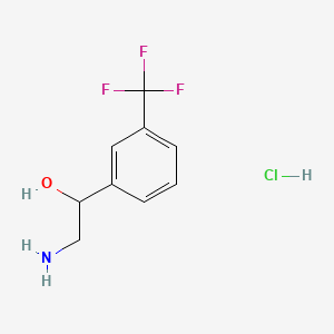 molecular formula C9H11ClF3NO B1616474 2-氨基-1-[3-(三氟甲基)苯基]乙醇盐酸盐 CAS No. 62064-75-9