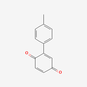 molecular formula C13H10O2 B1616485 2,5-Cyclohexadiene-1,4-dione, 2-(4-methylphenyl)- CAS No. 30237-07-1