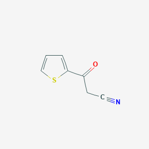 molecular formula C7H5NOS B016165 2-噻吩酰基丙二腈 CAS No. 33898-90-7
