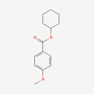 molecular formula C14H18O3 B1616526 Benzoic acid, 4-methoxy-, cyclohexyl ester CAS No. 7464-48-4