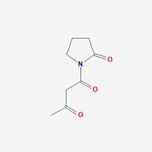 molecular formula C8H11NO3 B1616534 1-(2-Oxopyrrolidin-1-yl)butane-1,3-dione CAS No. 53544-25-5