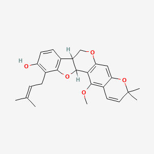 molecular formula C26H28O5 B1616536 Gangetin CAS No. 32986-79-1