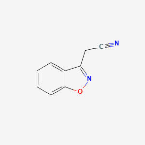 molecular formula C9H6N2O B1616541 1,2-Benzisoxazole-3-acetonitrile CAS No. 50471-17-5