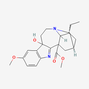 molecular formula C22H28N2O4 B1616545 9H-Voacangine, 9-hydroxy- CAS No. 3464-63-9