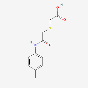 molecular formula C11H13NO3S B1616553 2-{[2-Oxo-2-(4-toluidino)ethyl]sulfanyl}-acetic acid CAS No. 338409-62-4