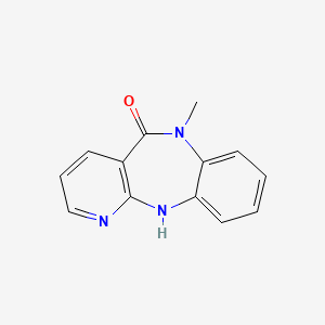 B1616561 5H-Pyrido(2,3-b)(1,5)benzodiazepin-5-one, 6,11-dihydro-6-methyl- CAS No. 16287-28-8