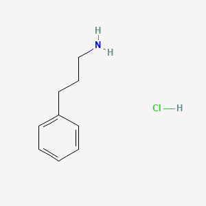 molecular formula C9H14ClN B1616562 Benzenepropanamine, hydrochloride CAS No. 30684-05-0