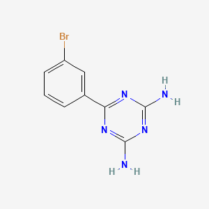 molecular formula C9H8BrN5 B1616570 6-(3-Bromophenyl)-1,3,5-triazine-2,4-diamine CAS No. 30101-52-1