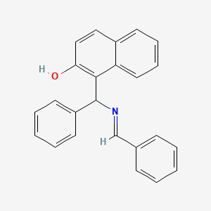 molecular formula C24H19NO B1616574 N-Benzylidene-(2-hydroxy-1-naphthyl)benzylamine CAS No. 53983-76-9