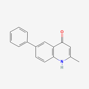 molecular formula C16H13NO B1616577 2-Methyl-6-phenylquinolin-4-ol CAS No. 500584-70-3